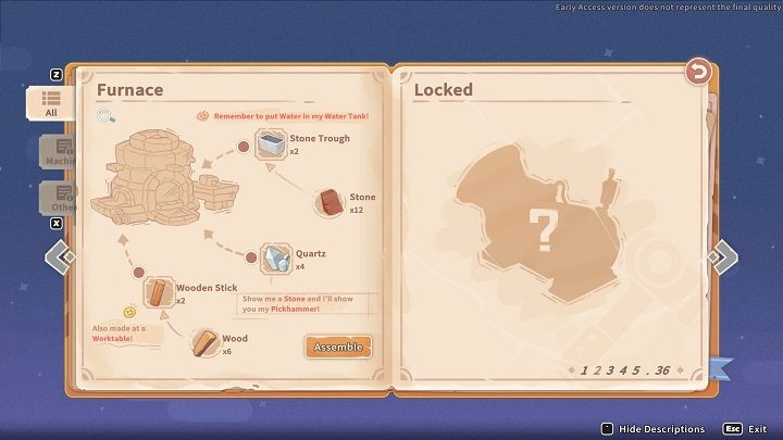 Take the time to build a Furnace first - My Time at Sandrock: Picking Up the Slack - walkthrough - Main missions - My Time at Sandrock Guide, Walkthrough