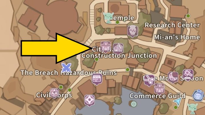 When the event starts, you must go in front of the City Hall building, where the festivities begin - My Time at Sandrock: Calendar and Events - Basics - My Time at Sandrock Guide, Walkthrough