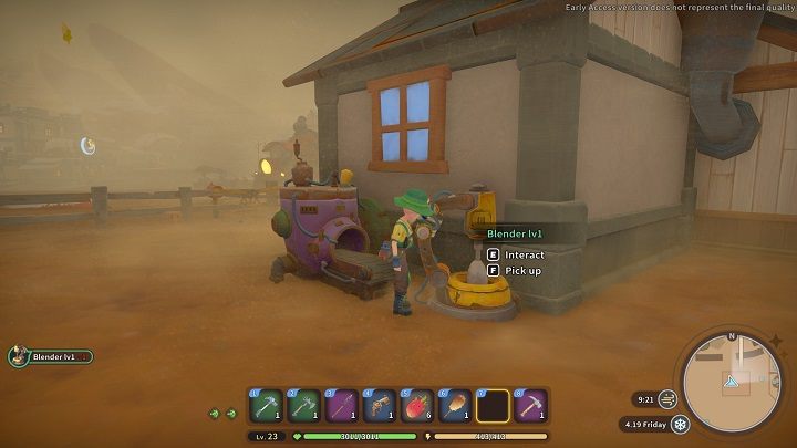 With Blender you will craft 3 types of products - My Time at Sandrock: Blender - how to build and operate? - FAQ - My Time at Sandrock Guide, Walkthrough