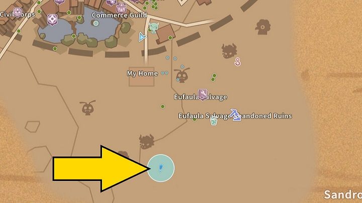 The quest is available after completing the main task In Trusses we Trust - My Time at Sandrock: You Spin Me Round - walkthrough - Side missions - My Time at Sandrock Guide, Walkthrough