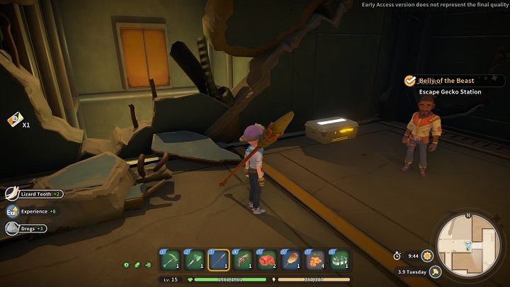 To the right of the hole in the wall you went through, you will find Opal hidden in a treasure chest - My Time at Sandrock: Belly of the Beast - walkthrough - Main missions - My Time at Sandrock Guide, Walkthrough