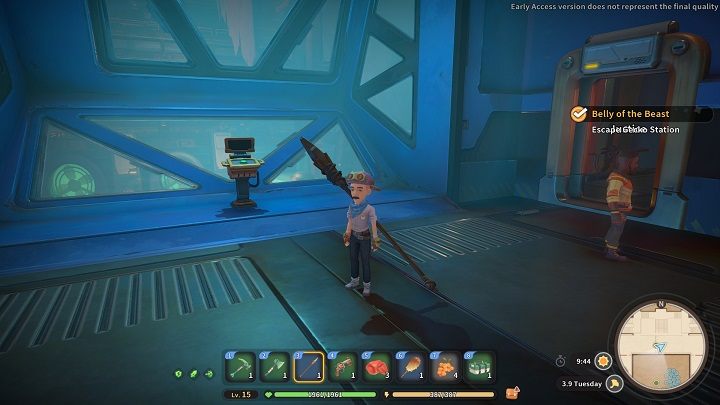 Go to the room on the left of the entrance, defeat the enemy and press the button to unlock the passage on the west side of the map - My Time at Sandrock: Belly of the Beast - walkthrough - Main missions - My Time at Sandrock Guide, Walkthrough