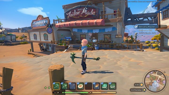 Vivi can be found at the Tailor Made store, right next to the Commerce Guild - My Time at Sandrock: Delivery Master - walkthrough - Side missions - My Time at Sandrock Guide, Walkthrough