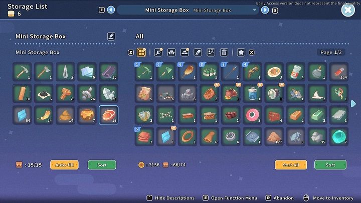 Above all, keep in mind that carrying all of your materials at all times isn' a good idea - My Time at Sandrock: Inventory - how to increase? - FAQ - My Time at Sandrock Guide, Walkthrough