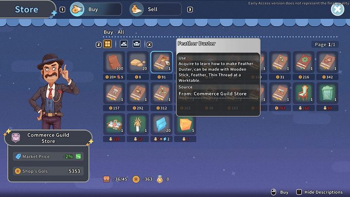 The Feather Duster can be crafted with the Worktable - My Time at Sandrock: Sand - how to remove? - FAQ - My Time at Sandrock Guide, Walkthrough