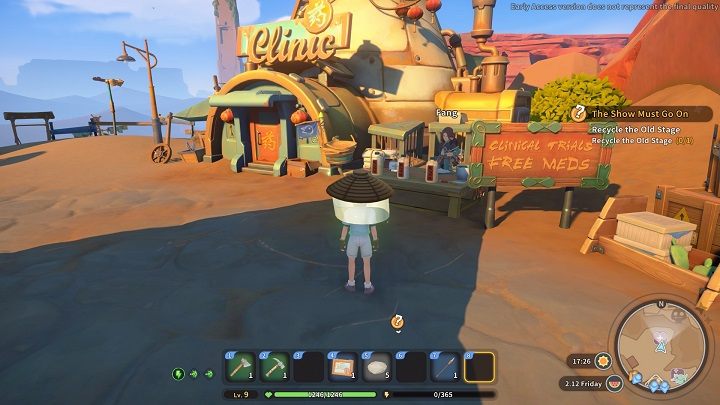 It turns out that the medicine offered by Fang is experimental and its effects are hard to predict - My Time at Sandrock: Taste of Your Own Medicine - walkthrough - Side missions - My Time at Sandrock Guide, Walkthrough