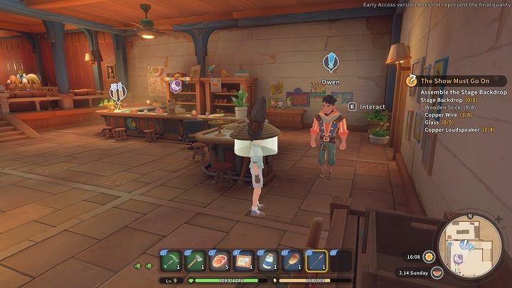 Once you have collected 3 Sand Carp in total, head to Owen with your catch - My Time at Sandrock: World of Sandfishing - walkthrough - Side missions - My Time at Sandrock Guide, Walkthrough