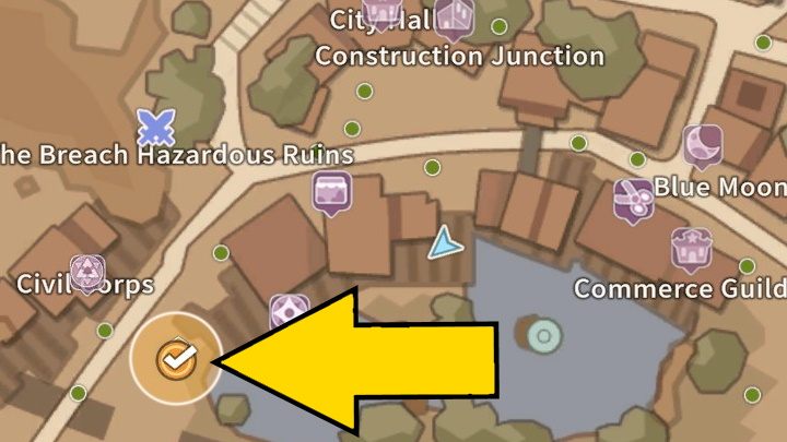 First head to Martle's Oasis and dismantle the old Water Tower with your Pickhammer - My Time at Sandrock: Appetite for Construction - walkthrough - Main missions - My Time at Sandrock Guide, Walkthrough