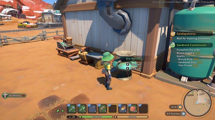 You can use the Ore Refinery to process the following resources - My Time at Sandrock: Ore Refinery - how to build? - FAQ - My Time at Sandrock Guide, Walkthrough