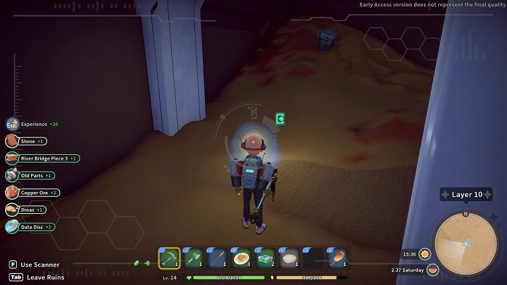 Scanner is essential in order to make progress when exploring Abandoned Ruins - My Time at Sandrock: Abandoned Ruins - Basics - My Time at Sandrock Guide, Walkthrough