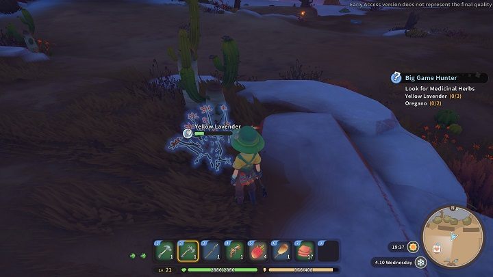 What you need is found in the desert, but start searching near the town, rather than the train tracks - My Time at Sandrock: Big Game Hunter - walkthrough, solution - Side missions - My Time at Sandrock Guide, Walkthrough