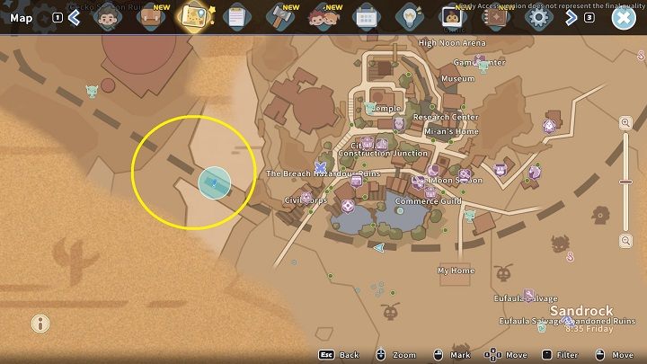You can obtain Rosestone in 2 ways - My Time at Sandrock: raw materials - how to get them? - FAQ - My Time at Sandrock Guide, Walkthrough