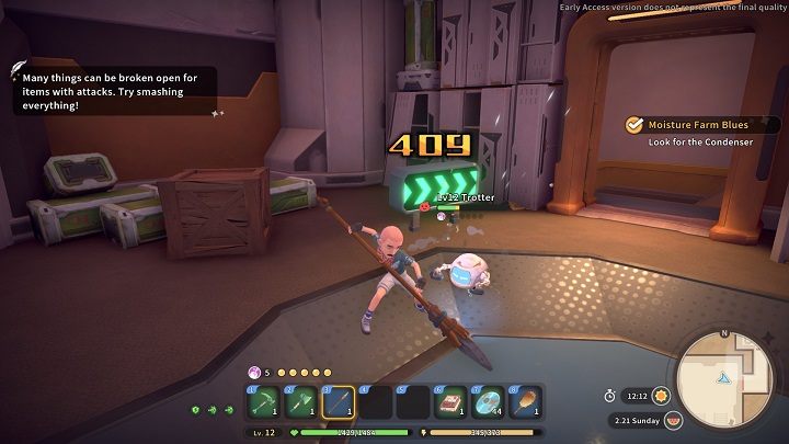 The Breach is a linear location with many corridors - My Time at Sandrock: Moisture Farm Blues - walkthrough - Main missions - My Time at Sandrock Guide, Walkthrough