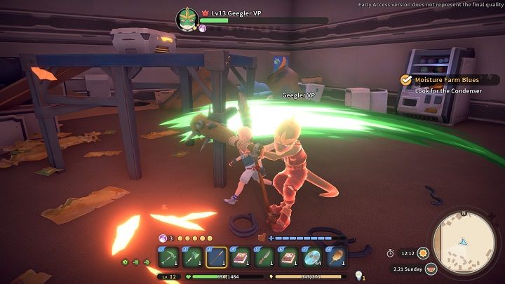 After the cutscene, the fight will begin - My Time at Sandrock: Moisture Farm Blues - walkthrough - Main missions - My Time at Sandrock Guide, Walkthrough