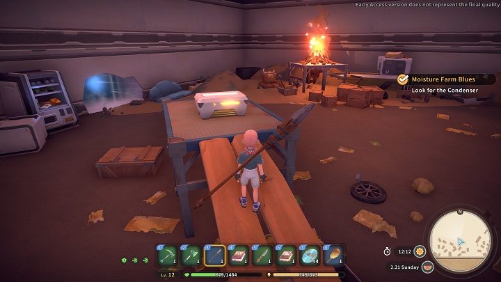 After the fight, resume searching for the item - My Time at Sandrock: Moisture Farm Blues - walkthrough - Main missions - My Time at Sandrock Guide, Walkthrough