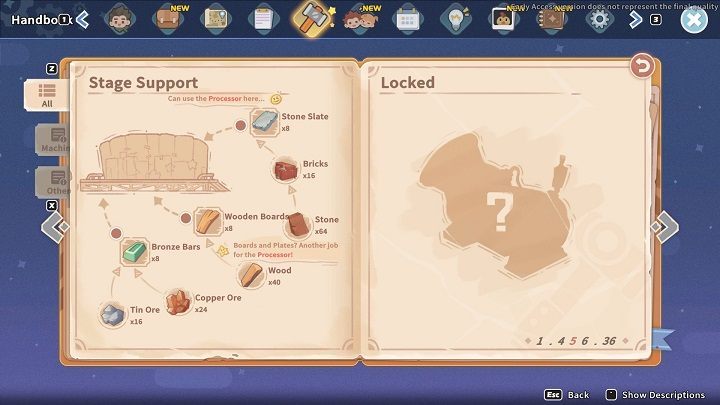 If you have selected the Stage Support, approach the Assembly Station and select the corresponding project - My Time at Sandrock: The Show Must Go On - walkthrough - Main missions - My Time at Sandrock Guide, Walkthrough