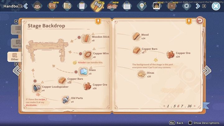 If your choice is Stage Backdrop, approach the Assembly Station and select the blueprint - My Time at Sandrock: The Show Must Go On - walkthrough - Main missions - My Time at Sandrock Guide, Walkthrough