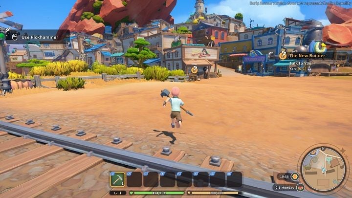 Head back to the Commerce Guild and talk to Yan - My Time at Sandrock: The New Builder - walkthrough - Main missions - My Time at Sandrock Guide, Walkthrough