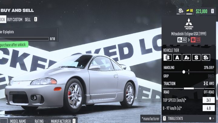 After finishing the prelude you'll start the career mode proper, from scratch, with a single car worth less than 30,000$ - NFS Unbound: Which car to choose first? - FAQ - Need for Speed Unbound Guide