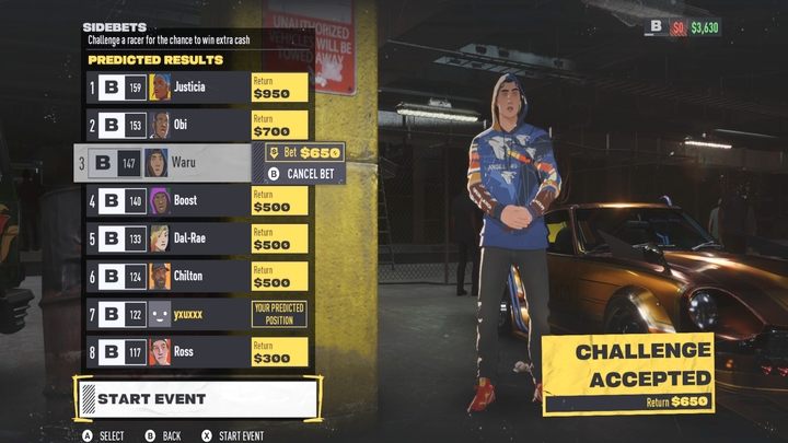 You can earn more money by betting before each race - choose another driver and bet whether you'll finish the race before or after them - NFS Unbound: How to earn money quickly? - FAQ - Need for Speed Unbound Guide