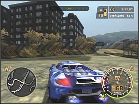 Don't forget about the possibility of using shortcuts located in the industrial district - Black List #1 - Razor - Career - Need for Speed: Most Wanted - Game Guide and Walkthrough