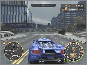 You will be able to reach the city stadium within a few seconds (#1) - Black List #1 - Razor - Career - Need for Speed: Most Wanted - Game Guide and Walkthrough