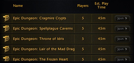 After joining selected queue you will be taken into account when the game system will try to make a group for given task, some of the game modes require the tank and healer, while other (like PvP) only need 5 random classes to collect party using queue system - Landing page and queue system - First steps - Neverwinter - Game Guide and Walkthrough