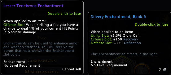 Enchantments and runes have ranks, higher the rank, better bonus is - Runes and enchantments - Equipment - Neverwinter - Game Guide and Walkthrough