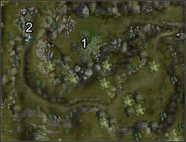 If you've taken the goblin's stone earlier, you can now give it to the dryad here (1) - Duskwood & Ember - The trial - Neverwinter Nights 2 - Game Guide and Walkthrough