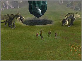 Just before you leave the area, the dragon will ask you for a favor - you are to kill him by destroying his heart - Ancient Valley - Reform the Sword - Neverwinter Nights 2 - Game Guide and Walkthrough