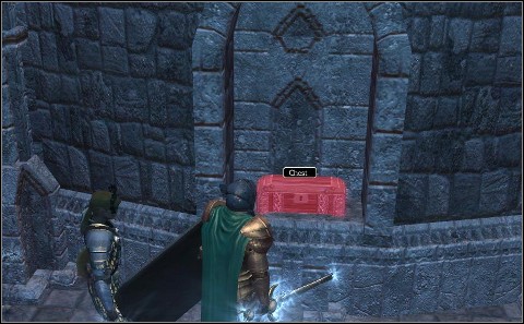 Start off by looting the bookcase, then destroy it - after its gone you will see a chest - Sword Coast - Locations - Other - part 1 - Sword Coast - Neverwinter Nights 2: Storm of Zehir - Game Guide and Walkthrough