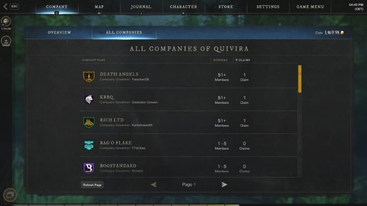 First of all, we should mention that you can only join a company from your faction - New World: Company/Guild - how to join? - FAQ - New World Guide