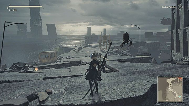 Large reservoirs won't be appearing in the first hours of the game - NieR Automata: Swimming - is it in the game? - FAQ - NieR Automata Guide