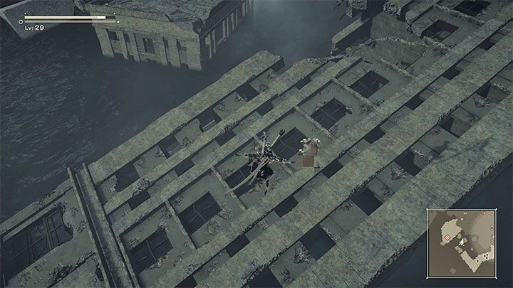 Unfortunately, the controlled character can't swim - NieR Automata: Swimming - is it in the game? - FAQ - NieR Automata Guide