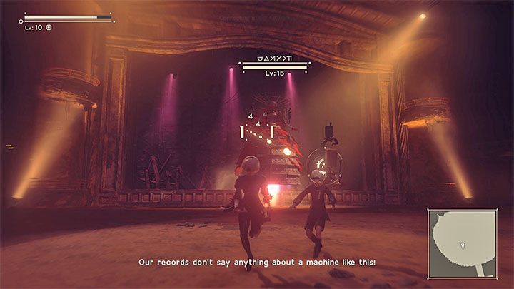 You can attack the boss from a distance (the Pod shooting program), and also run up to the Opera Singer and attack her with melee weapons - NieR Automata: Chapter 4 Route A - walkthrough - Route A - NieR Automata Guide