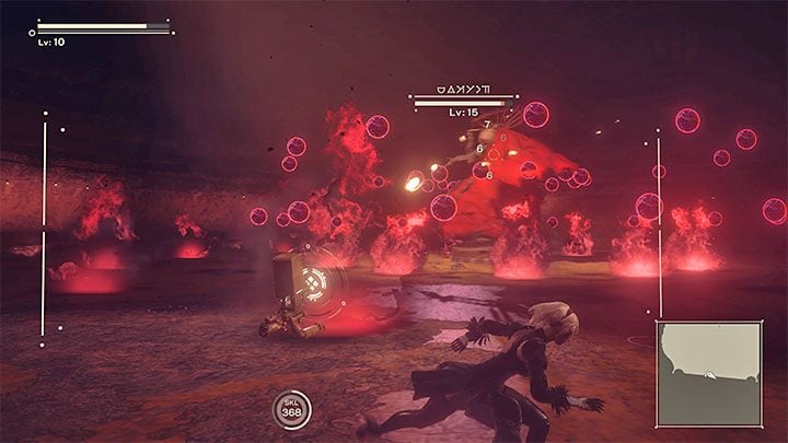 The Opera Singer can shoot ordinary projectiles - stay in motion or shoot them down in mid-air - NieR Automata: Chapter 4 Route A - walkthrough - Route A - NieR Automata Guide