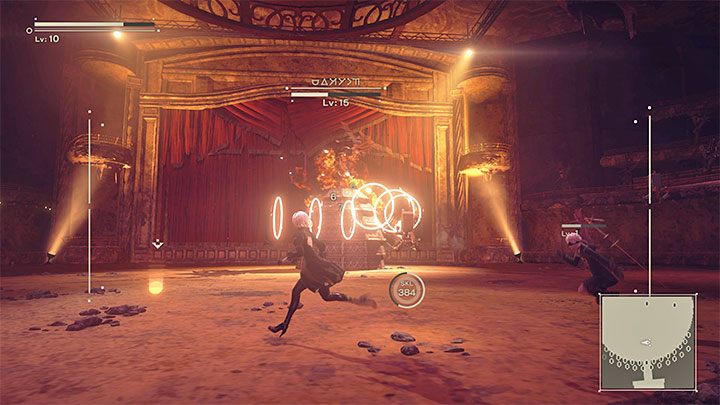 Once you've destroyed all the dead androids the Opera Singer will return to the arena and you can resume attacking her - NieR Automata: Chapter 4 Route A - walkthrough - Route A - NieR Automata Guide