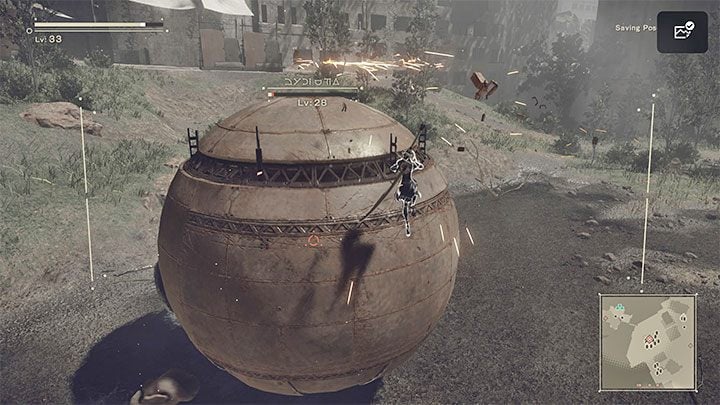 Smaller enemy machines might join the fight - NieR Automata: Chapter 10, Ending A, Route A - walkthrough - Route A - NieR Automata Guide