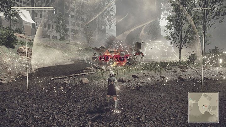 The first fight against Eve in Route B is not significantly different from the same encounter during Route A - NieR Automata: Chapter 10, End B, Route B - walkthrough - Route B - NieR Automata Guide