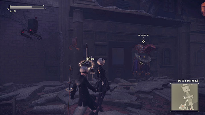 The Shopkeeper Machine is a machine that's been showing up at the Amusement Park since the first visit in Chapter 4 - NieR Automata: List of traders - Summaries - NieR Automata Guide