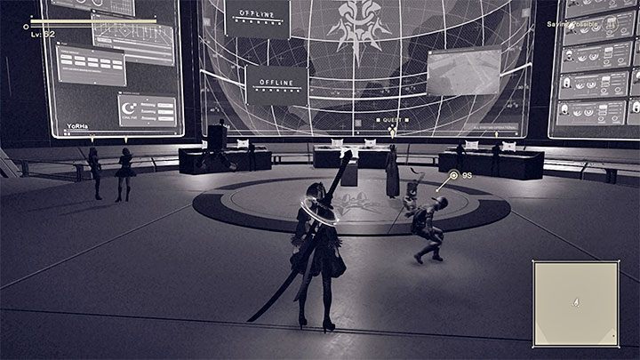 When you get there, go to the command center and talk to Commander - NieR Automata: Bunker - walkthrough, side missions - Side missions - NieR Automata Guide