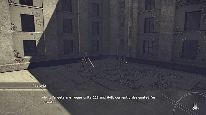 Quest description: Move to the City Ruins - NieR Automata: Bunker - walkthrough, side missions - Side missions - NieR Automata Guide