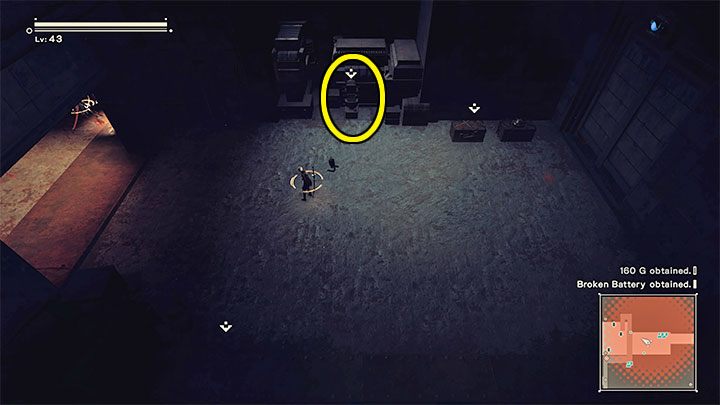 Quest description: Examine the terminal in the Abandoned Factory - NieR Automata: Bunker - walkthrough, side missions - Side missions - NieR Automata Guide