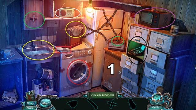 Take the cutter, use it on the tape, open the door and collect the wrench (red) - Chapter 3 | Puzzles - Puzzles - Nightmares from the Deep: The Sirens Call Game Guide & Walkthrough