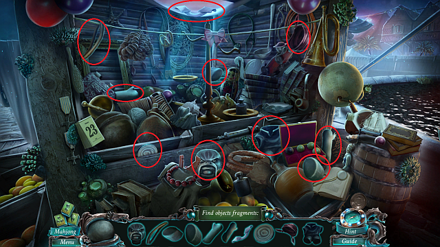 Find all of the marked items - Hidden Items | Puzzles - Puzzles - Nightmares from the Deep: The Sirens Call Game Guide & Walkthrough