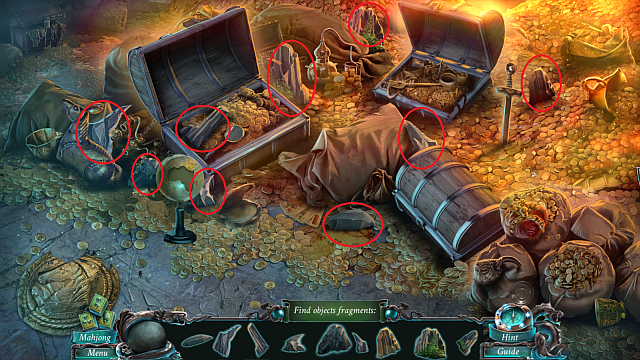 Find all of the marked items - Hidden Items | Puzzles - Puzzles - Nightmares from the Deep: The Sirens Call Game Guide & Walkthrough