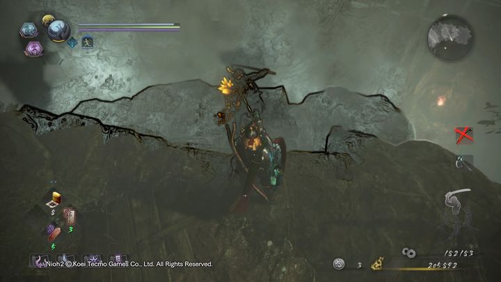 Jump down and defeat the Yokai soldier - NiOh 2: The Two Faces of Hospitality walkthrough - Main missions - NiOh 2 Guide