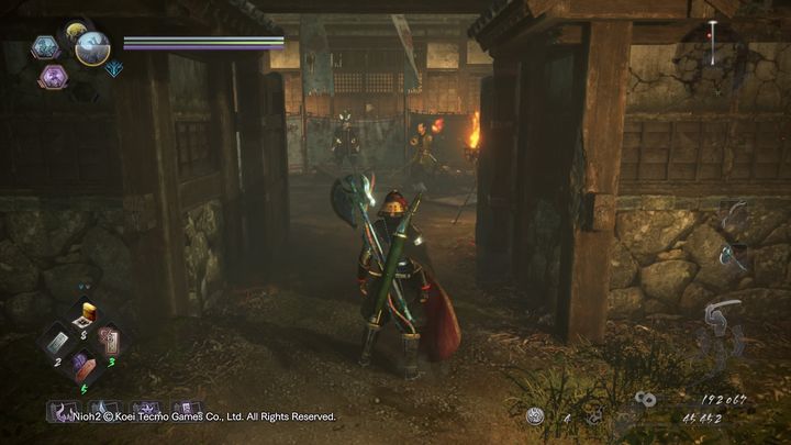 Shoot the enemy with a torch in the head - NiOh 2: The Two Faces of Hospitality walkthrough - Main missions - NiOh 2 Guide