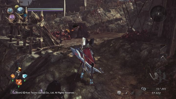 There you will encounter other opponents, such as Enki, Gaki, and a soldier with a demonic hand - The Mysterious One Night Castle | NiOh 2 Walkthrough - Main missions - NiOh 2 Guide