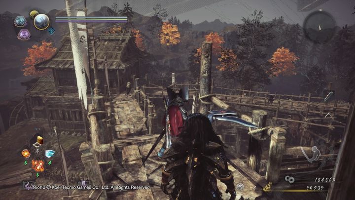 Go ahead and away from the building - The Mysterious One Night Castle | NiOh 2 Walkthrough - Main missions - NiOh 2 Guide